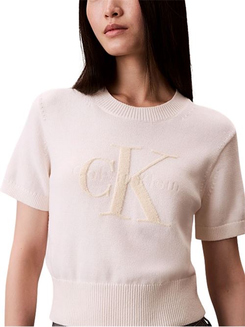 Maglioncino chunky manica corta Calvin Klein Jeans | LV044E306GYBH